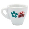 Bild von Espresso Tasse "Cafés Ibiza" aus weißer Keramik (50 ml)