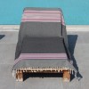 Bild von Strandtuch "Cala de Boix" (100 x 210 cm) - Grey/Pink