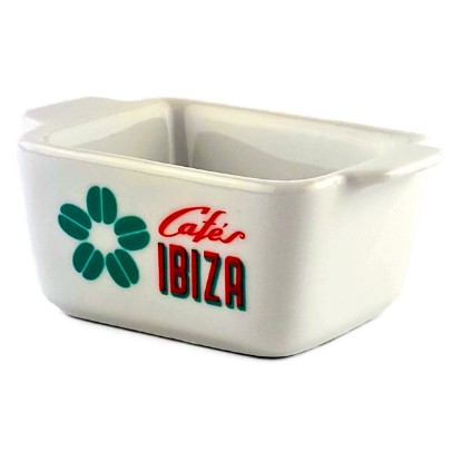 Bild von Zuckerschale "Cafés Ibiza" aus weißer Keramik 