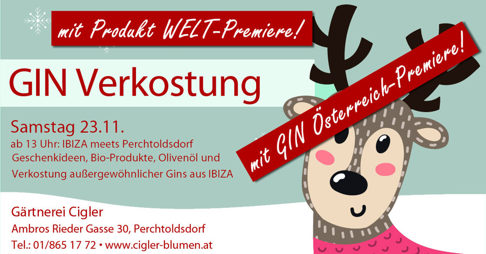 GIN Verkostung und Mehr Event Einladung